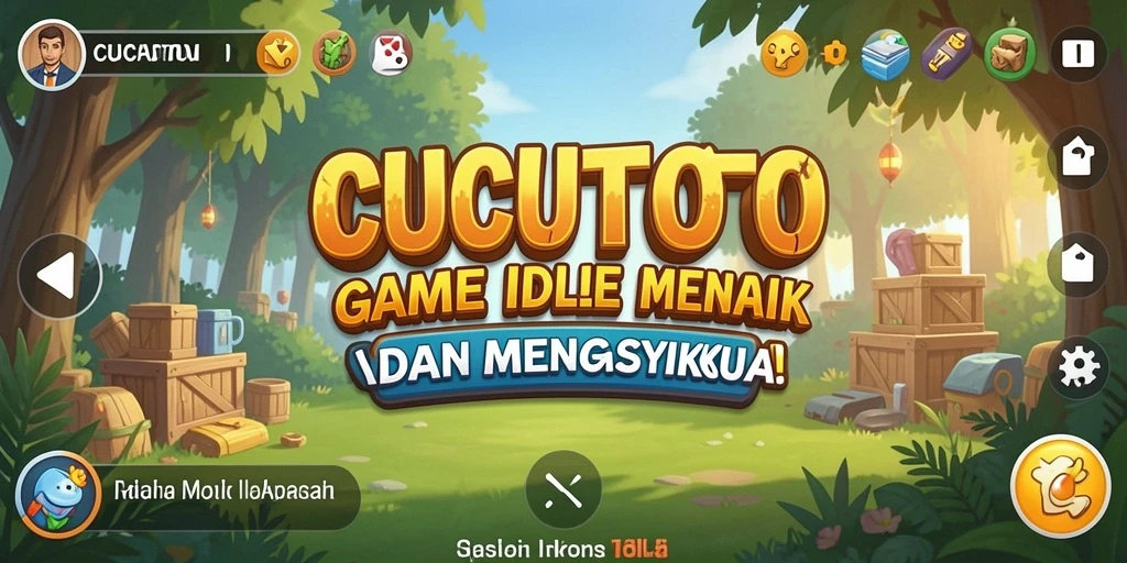 Tampilan gameplay CUCUTOTO dengan grafis menarik dan mekanik Idle yang menyenangkan.