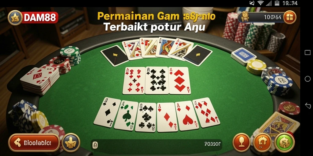 Tampilan menarik gameplay Gaple di DAM88.