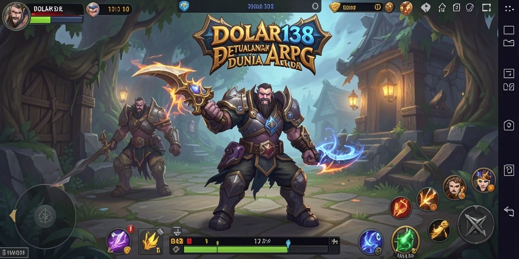 Gameplay DOLAR138 menunjukkan karakter berkurang melawan monster dalam dunia ARPG.
