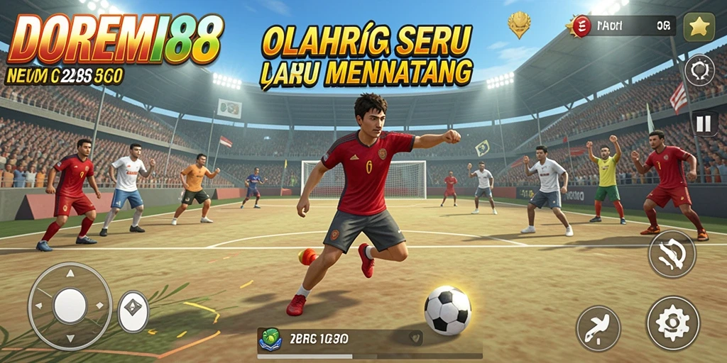 Tampilan gameplay menarik dari DOREMI88 yang penuh aksi olahraga.