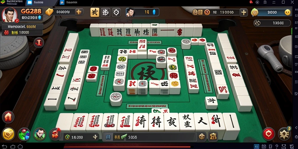 Tampilan gameplay menarik dari GG288 saat bermain Mahjong.
