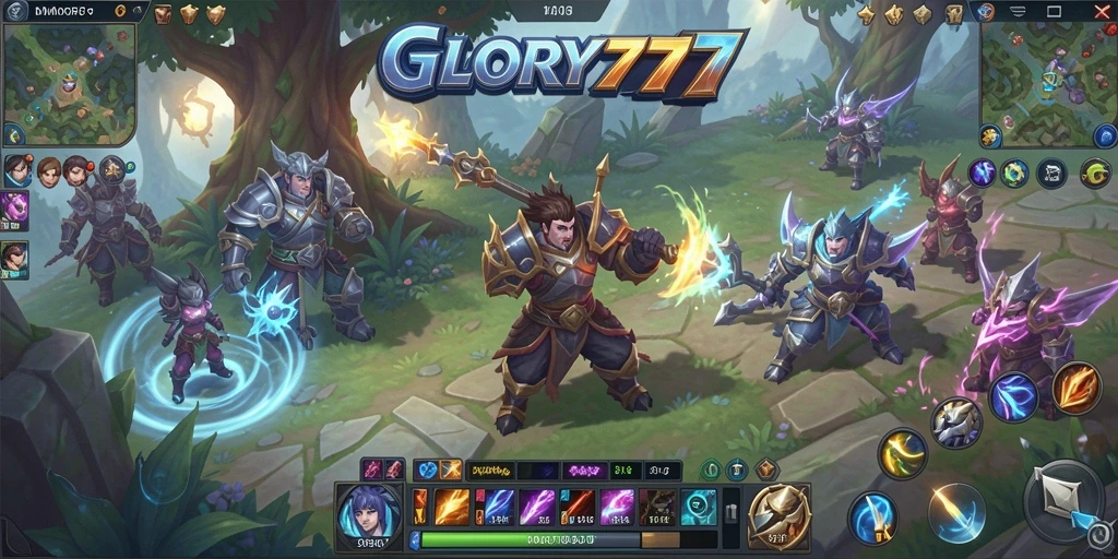 Tangkapan layar gameplay GLORY777 yang menampilkan aksi pertarungan yang seru.