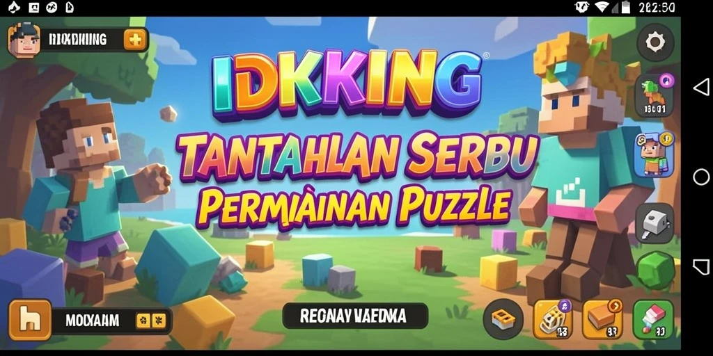 Tampilan gameplay IDRKING yang menantang dan seru.