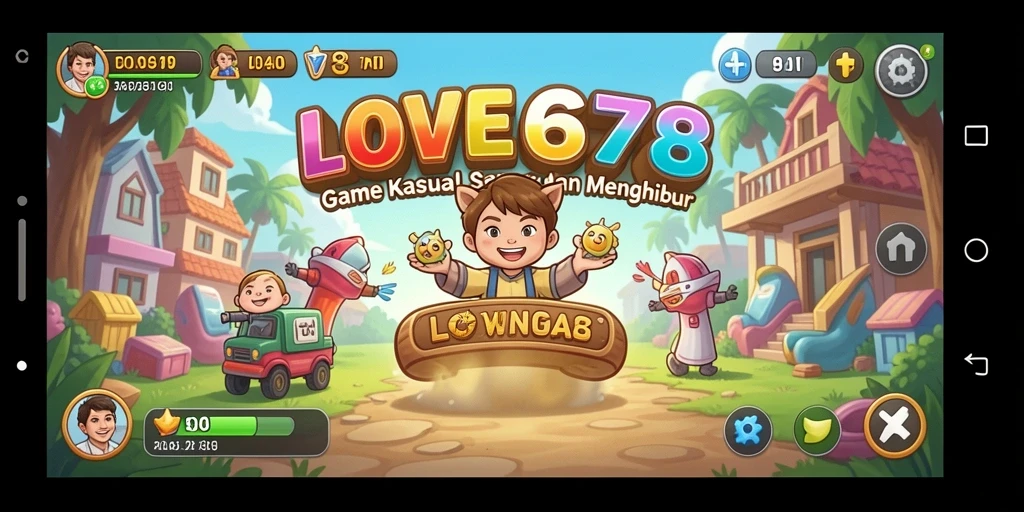 Tampilan gameplay dari LOVE678 yang menghibur dan penuh warna.