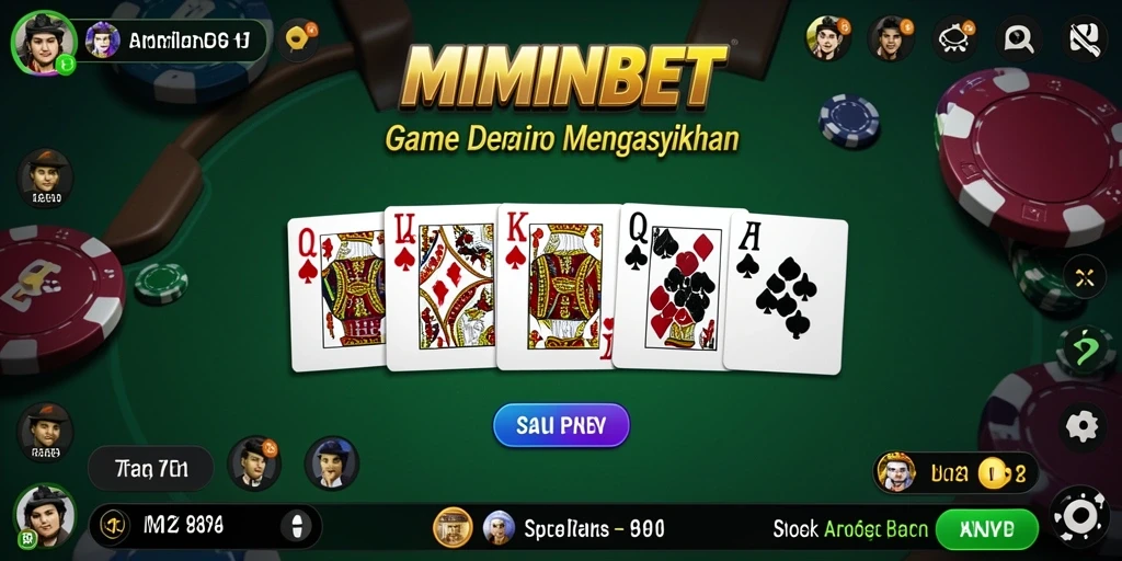 Tampilan screenshot gameplay MIMINBET yang menampilkan keseruan bermain domino.