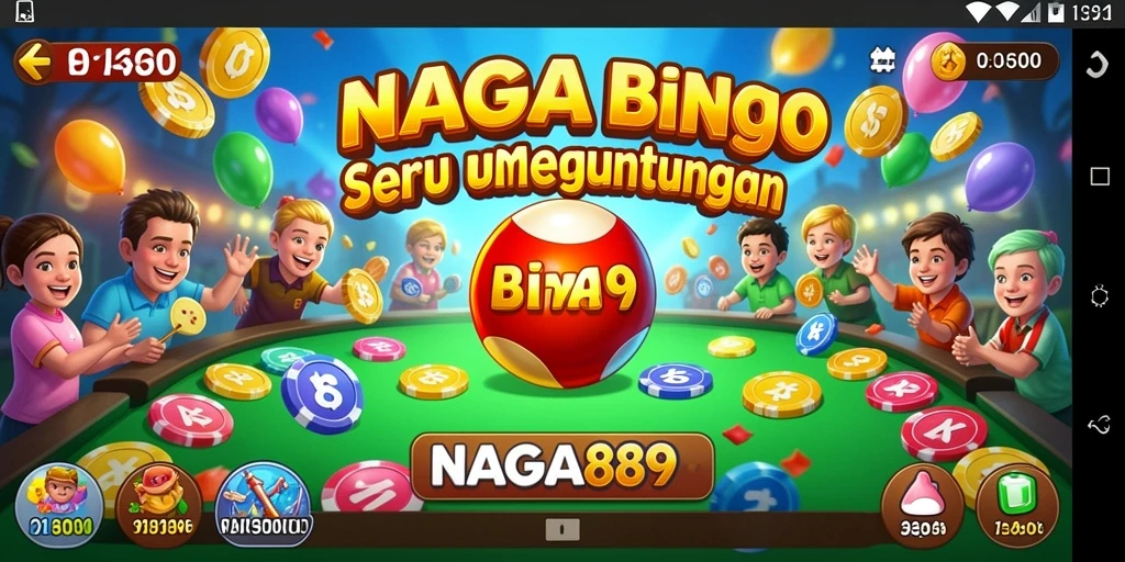 Tampilan gameplay Bingo yang seru dan menantang di NAGA889.