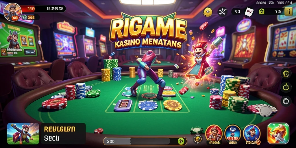 Screenshot utama RPGAME menampilkan permainan Kasino yang menarik.