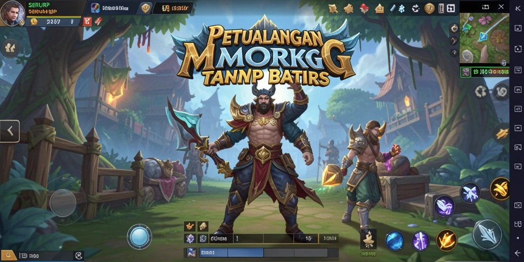 Tampilan gameplay SERURP yang menakjubkan di dunia MMORPG.