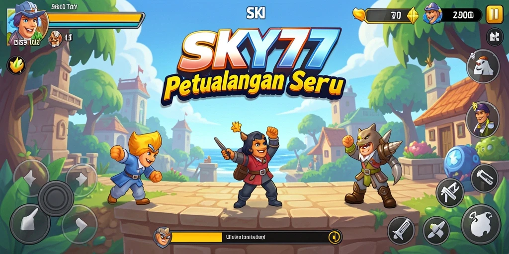 Tampilan gameplay seru dari SKY77 dengan grafis menarik.
