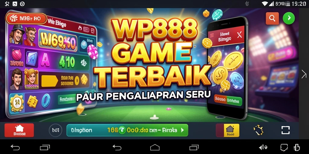 Screenshot WP888 menampilkan gameplay seru dan interaktif dari game Bingo.