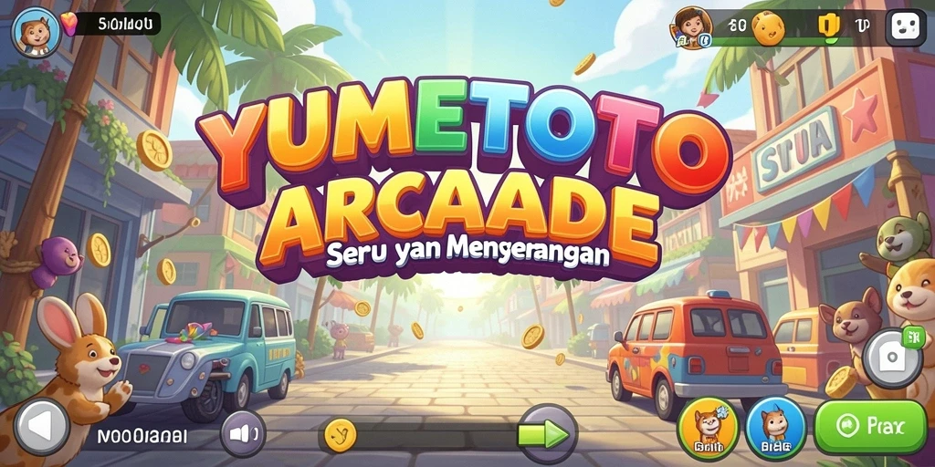 Tampilan gameplay seru di YUMETOTO dengan karakter yang menarik.